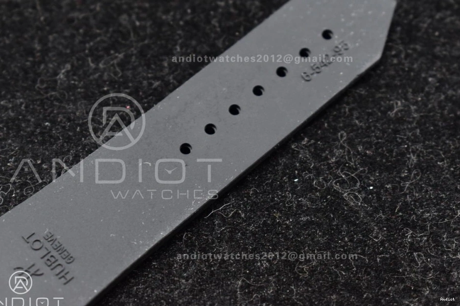 Best Dial Gummy Fusion Black 1:1 45mm RG Classic on Black HBF Strap A2892 Edition 0320